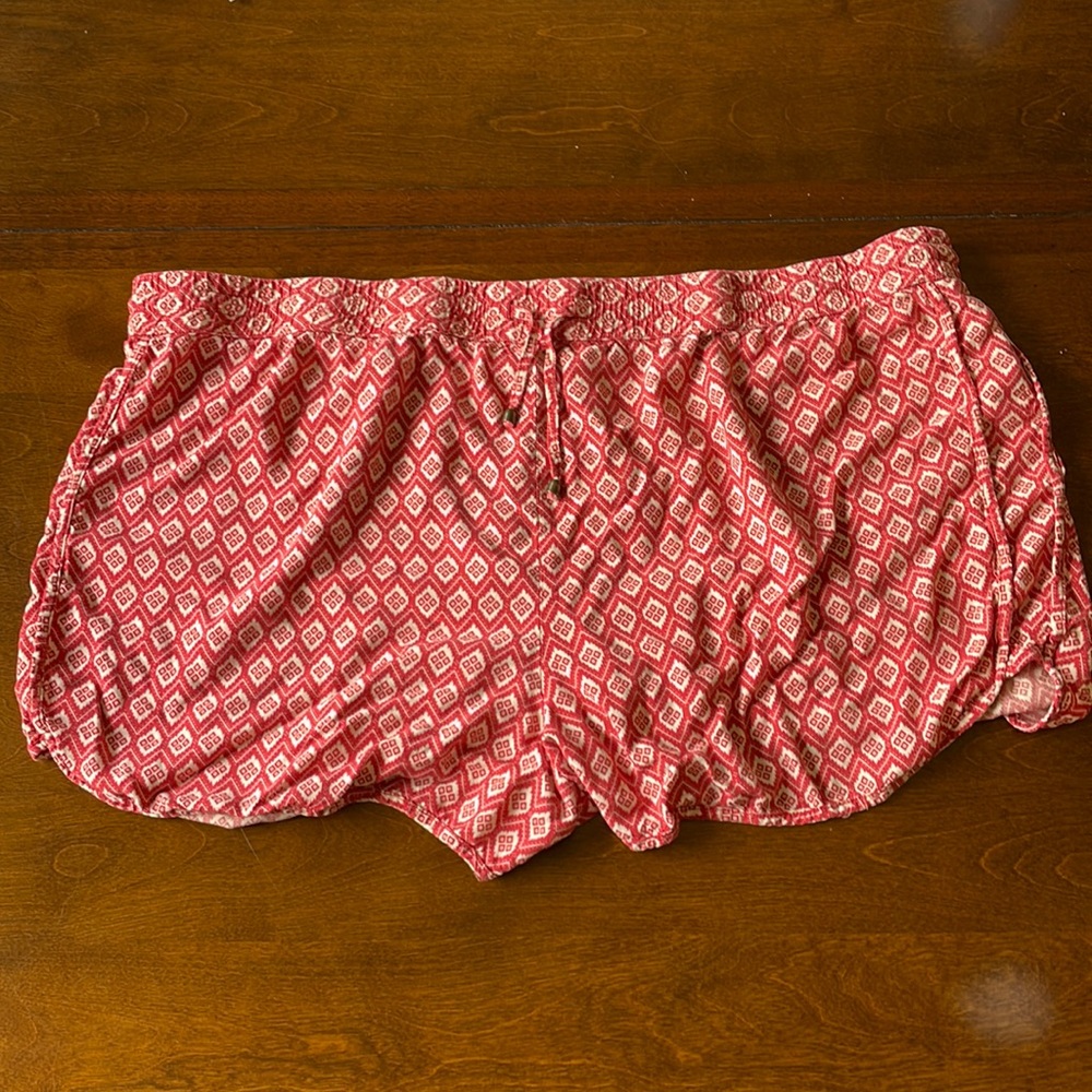 FOREVER 21+ Coral Tribal Print Soft Shorts 3X